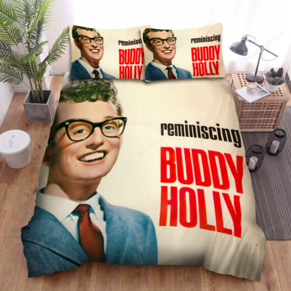 Buddy Holly Reminiscing Album Cover Bed Sheets Duvet Cover Bedding Sets