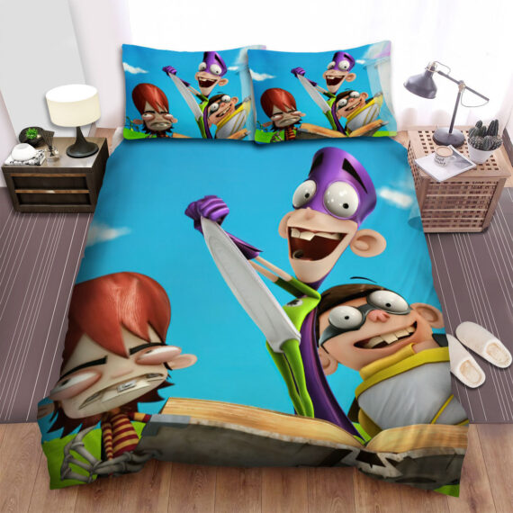 Fanboy & Chum Chum Showing Their Underwear Bed Sheets Spread Duvet Cover Bedding Sets
