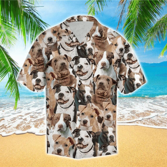 American Pitbull Terrier Doodle Hawaiian Shirt For Dog Lovers – Dog ...