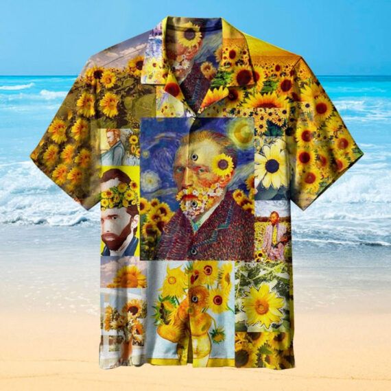 Van Gogh Art Hawaiian Shirt, Van Gogh hawaiian Shirt, Vintage Summer Shirt, Beach Shirt, Button Downs Shirt, Shirt For Hawai Fans