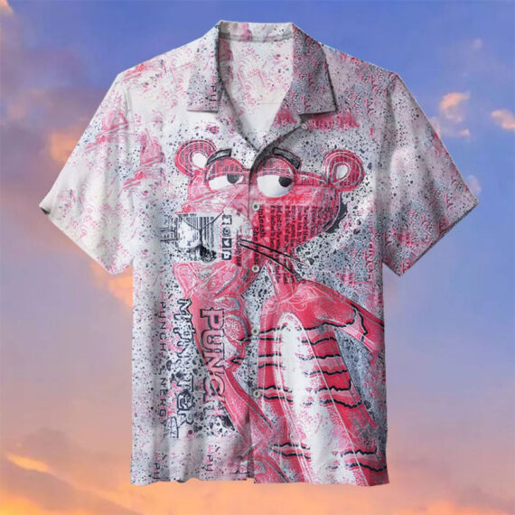 Pink Panther Hawaiian Shirt, TV Panther hawaiian Shirt,Vintage Summer Shirt,Beach Shirt,Button Downs Shirt,Shirt For Hawai Fans