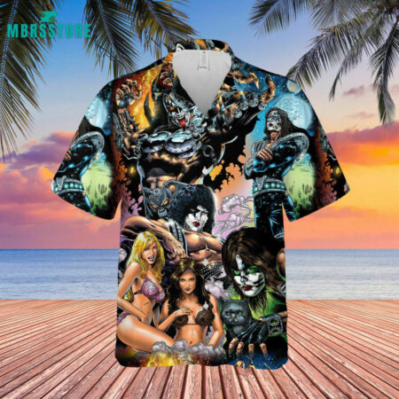1973 Band Classic Kiss Unisex Hawaiian Shirt Summer Shirt, Unisex Baseball Jersey, Sleeve Hawaiian Shirt For Men