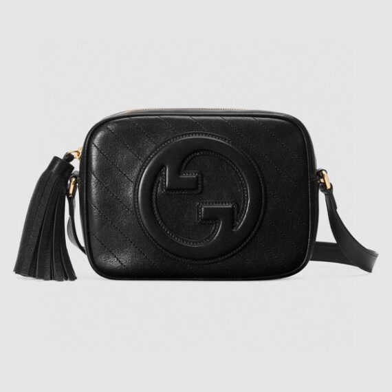 Gucci Gucci Blondie Small Shoulder Bag - Black Leather 21X15.5X5Cm