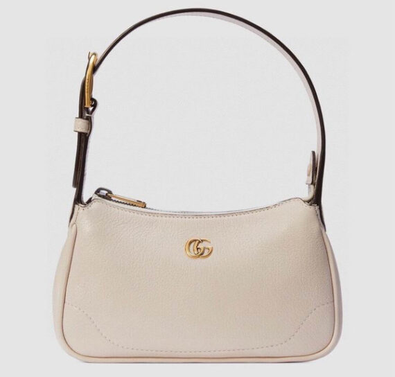 Gucci Gucci Aphrodite Shoulder Bag With Double G White Soft Leather 21X12X4Cm