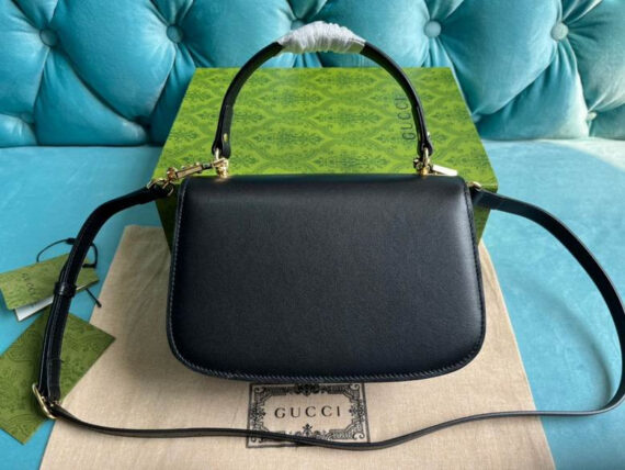 Gucci Gucci Blondie Top-Handle Bag Black Leather 23X15X11Cm