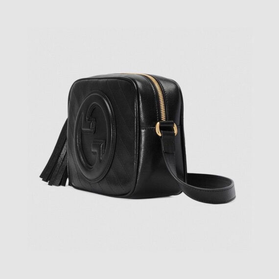 Gucci Gucci Blondie Small Shoulder Bag - Black Leather 21X15.5X5Cm