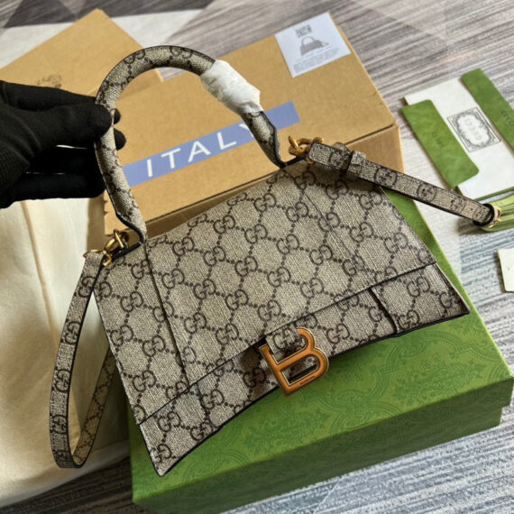 Gucci Gucci X Balenciaga The Hacker Project Small Hourglass Bag 22.5X14.5X10Cm