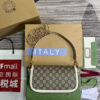 Gucci Gucci Horsebit 1955 Mini Gg Supreme Canvas 24X13X5Cm White