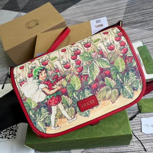 Gucci More Bags Gucci Kids Strawberry Fairy Messenger Bag 29X19X8.4Cm