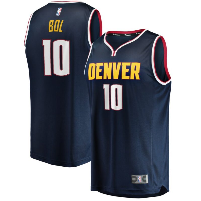 Bol Bol Denver Nuggets Replica Jersey Navy - Icon Edition