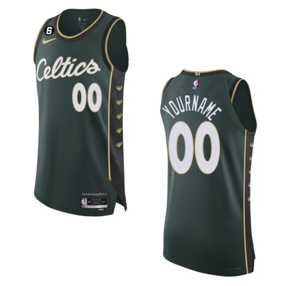 Women's Boston Celtics #00 Custom Green 2022-23 City Edition Stitched -  Wairaiders