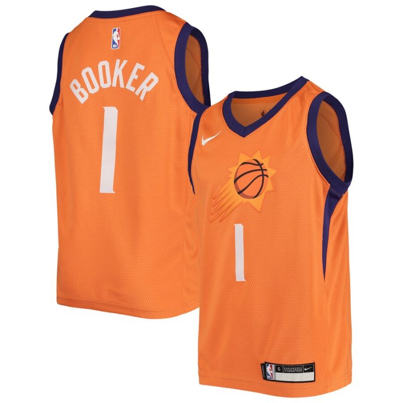 Devin Booker Phoenix Suns Nike Youth Swingman Player Jersey - Statement Edition - Black