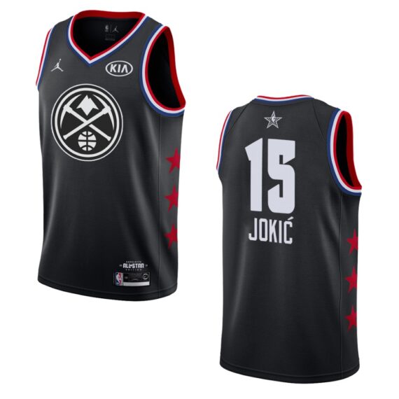 2019 All-Star Nuggets Nikola Jokic Jersey – Black – Daymira™ Wear For ...