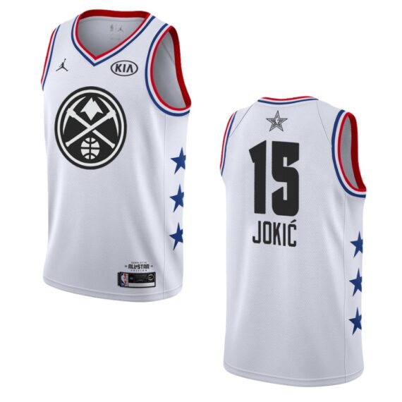 2019 All-Star Nuggets Nikola Jokic Jersey – White – Daymira™ Wear For ...