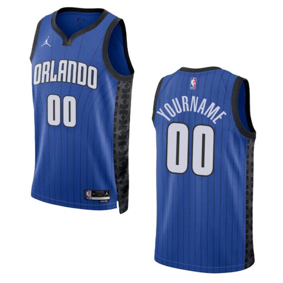 2022-23 Statement Edition Orlando Magic Custom Blue Swingman Jersey ...