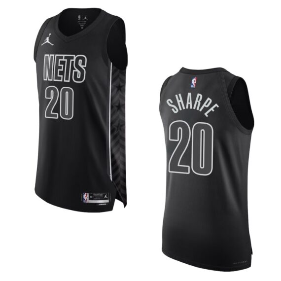 2022-23 Statement Edition Brooklyn Nets Day'Ron Sharpe Black Jersey