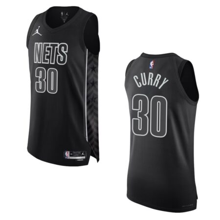 2022-23 Statement Edition Brooklyn Nets Seth Curry Black Jersey