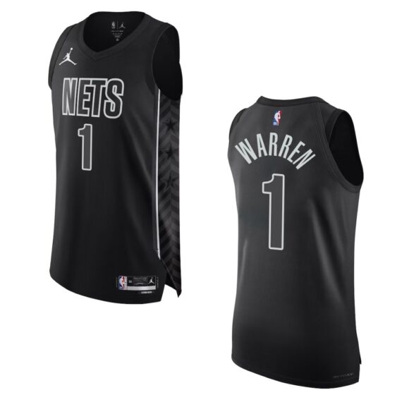 2022-23 Statement Edition Brooklyn Nets T.J Warren Black Jersey ...