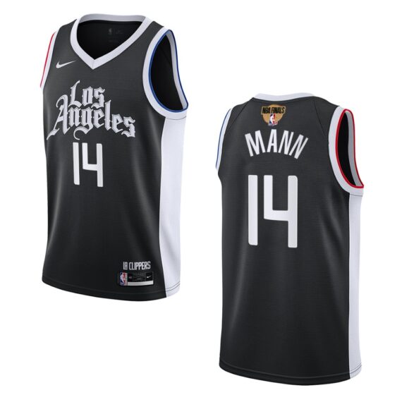 Terance Mann Clippers 2021 NBA Playoffs Jersey Black