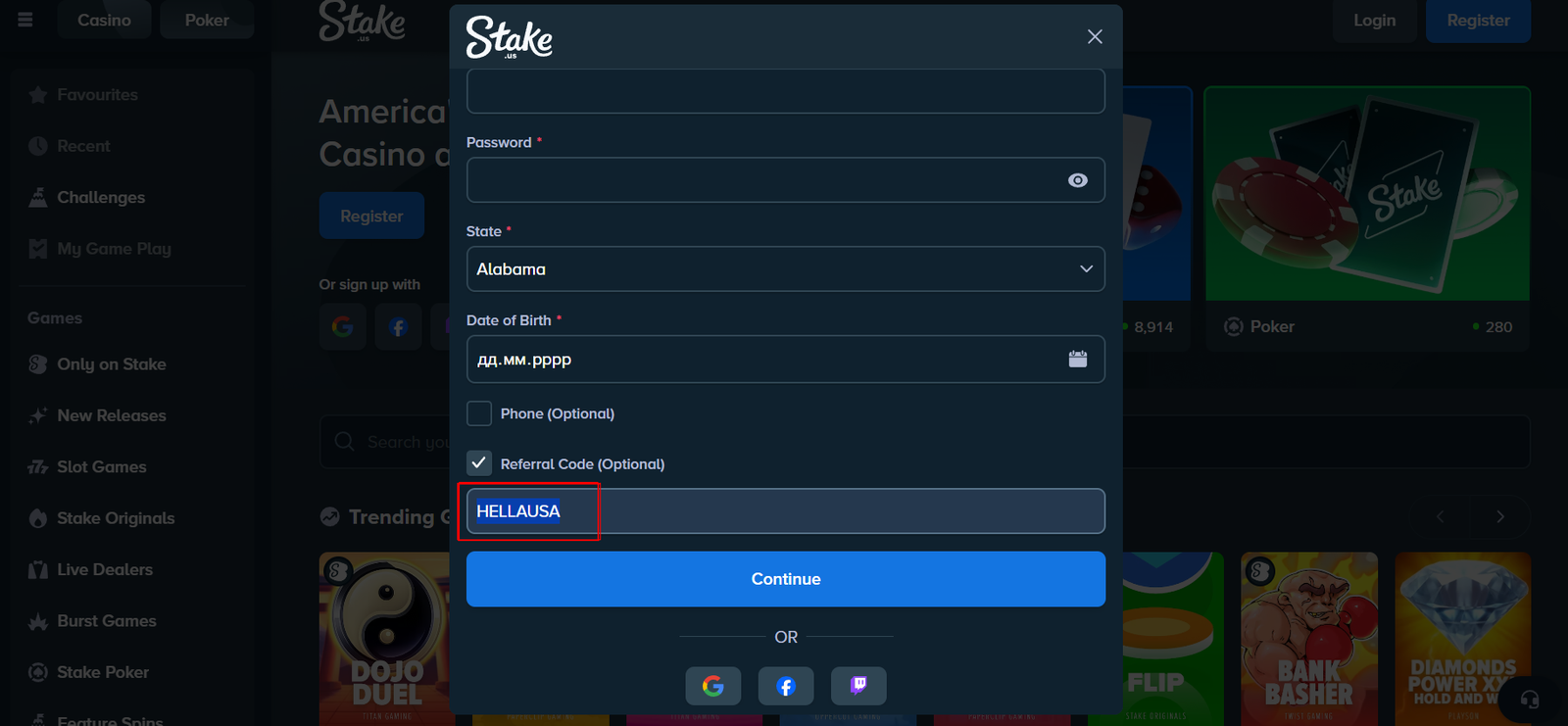 how to use promo code